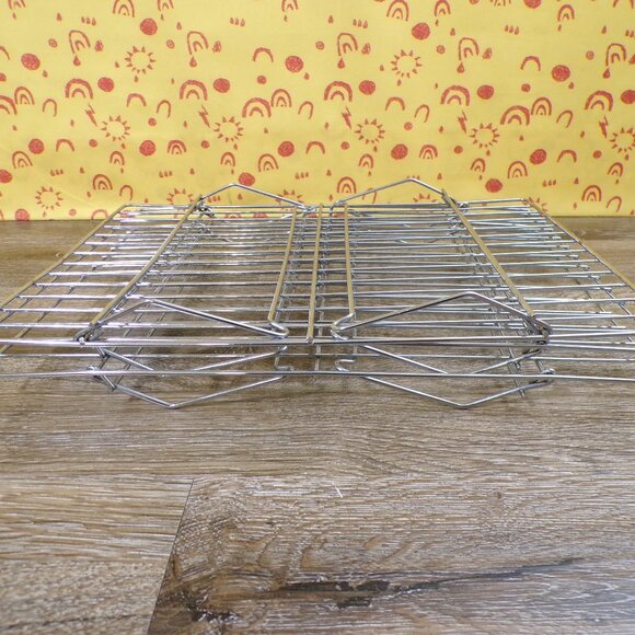 Baking Rack Set of 3 Stainless-Steel Rectangle Stackable Baking Racks 14"x10" - Picture 6 of 11